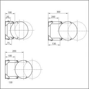 Prodmax | Prestaviteľná objímka 100-200 ø200 mm nerez NT18/B/200