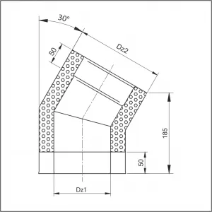 Prodmax | Koleno ø130/ø200 mm nerez - 30° NT21/130/200