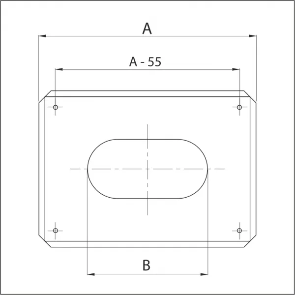 Prodmax | Komínová doska krátka ovál 120/200 mm NO10/120/200