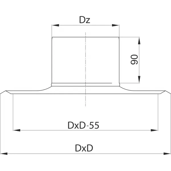 Prodmax | Podstava násady ø200 mm nerez NH07/200