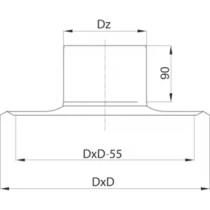 Prodmax | Podstava násady ø200 mm nerez NH07/200