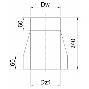 Prodmax | Komínové ústie ø150/ø220 mm nerez NT13/150/220