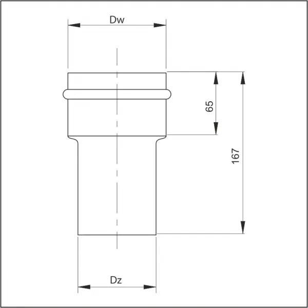 Redukcia ø80/120 mm oceľ OPJ14/80/120