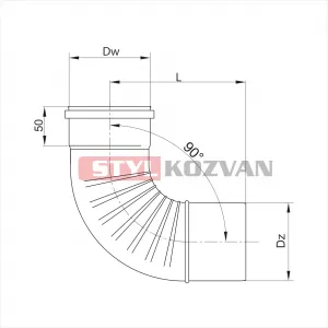 Prodmax | Koleno 90° 100 mm nerez kondenz NK05/100
