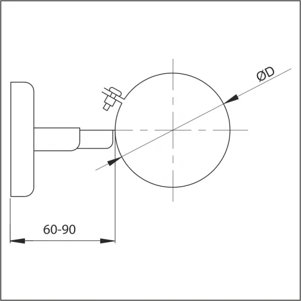Objímka ø80 mm oceľ OPJ18/80