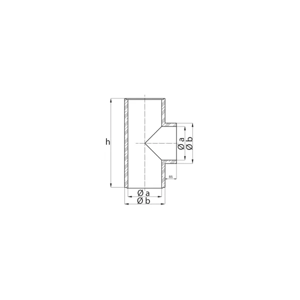 CJ Blok | Šamotová rúra zaústenie 90° priemer Φ200 mm P-D Refractories CZ KS 90 200