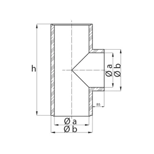 CJ Blok | Šamotová rúra zaústenie 90° priemer Φ200 mm P-D Refractories CZ KS 90 200