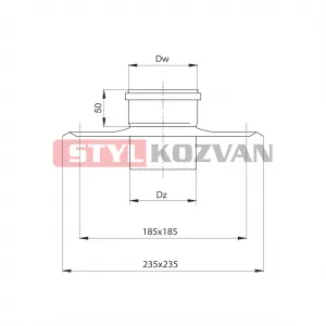 Prodmax | Komínová doska ø80 mm nerez kondenz NK12/80