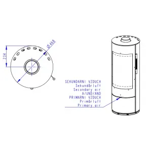 ROMOTOP LUANCO N 03 plech - krbové kachle