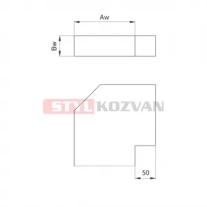 Prodmax | Koleno 90° kanál 200x90 PK04/200x90