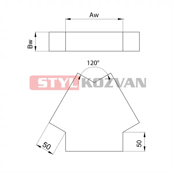 Prodmax | Koleno Y kanál 200x90 PK06/200x90