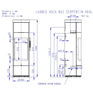 ROMOTOP LUANCO N 02 AKUM kameň - akumulačné krbové kachle