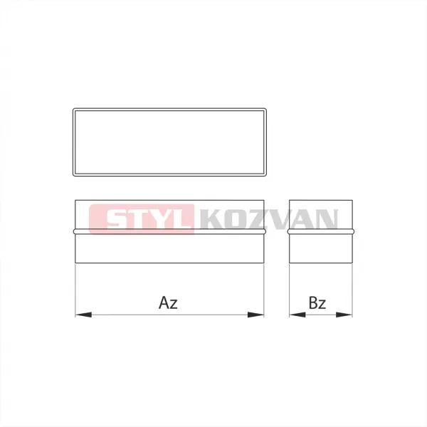 Prodmax | Spojka kanál 150x50