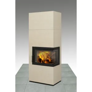 Romotop SOLID R - kachľový krb - Vyústenie dymovodu Horné, Keramika Romotop Silver (54505) SOLXDHRK 10