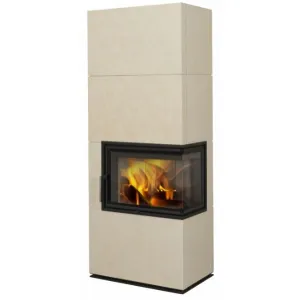 Romotop SOLID R - kachľový krb - Vyústenie dymovodu Horné, Keramika Romotop Silver (54505) SOLXDHRK 10