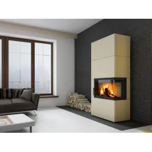 Romotop SOLID R - kachľový krb - Vyústenie dymovodu Horné, Keramika Romotop Silver (54505) SOLXDHRK 10