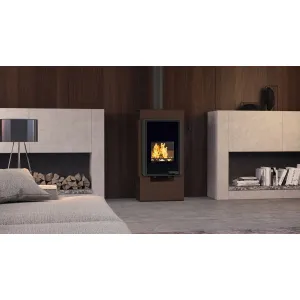 HS FLAMINGO DELUXE ® SINGA, hnedá - sametová - krbové kachle