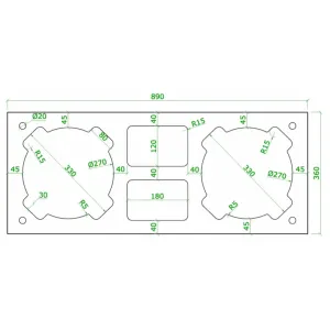Komínová tvárnica s vetracou šachtou 890x360x245 CJ Blok PKW2 27-1020x2