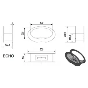 Kratki Echo biely - biokrb
