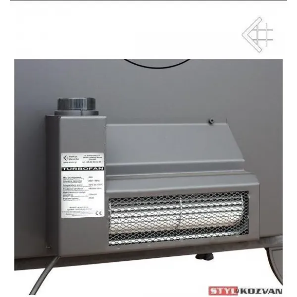 Kratki Koza K8 TURBOFAN - liatinové kachle