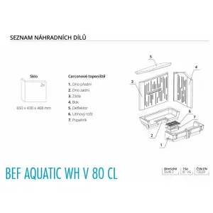 Bef Aquatic WH V 80 CL - BeF home Teplovodná kozubová vložka