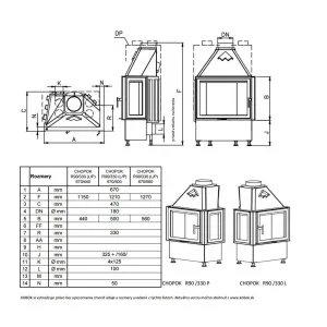 Kobok Chopok R90/330 L 670/450 - krbová vložka