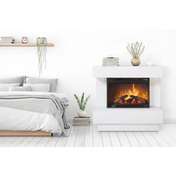 Dimplex Avalone biely ECO LED - elektrický krb