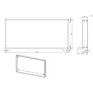 RÁMIK H3LG RAM12 krycí - ROMOTOP