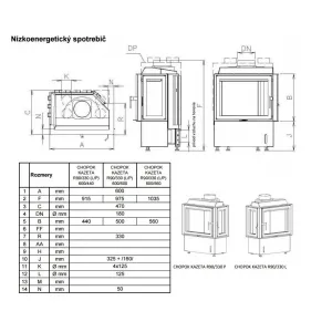 Kobok Kazeta R90/330 L 600/450 Krbová vložka