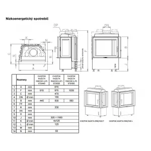 Kobok Kazeta R90/330 L 670/450 Krbová vložka