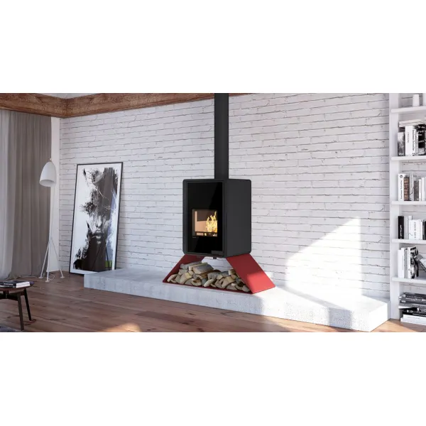 HS FLAMINGO DELUXE ® SENAI, červená - krbové kachle