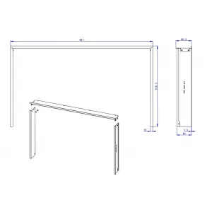 RÁMIK H3LF RAM11 krycí - ROMOTOP