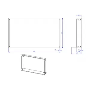 RÁMIK H3LF RAM12 krycí - ROMOTOP
