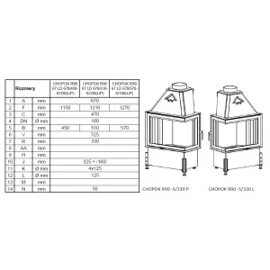 Kobok Chopok R90 S/330 L 670/450 - krbová vložka