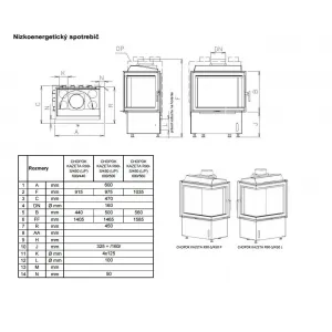 Kobok Kazeta R90 60 LD 600/450-S/450L - krbová vložka rohová
