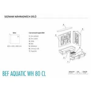 BeF Aquatic WH 80 CL - Bef home Teplovodná kozubová vložka