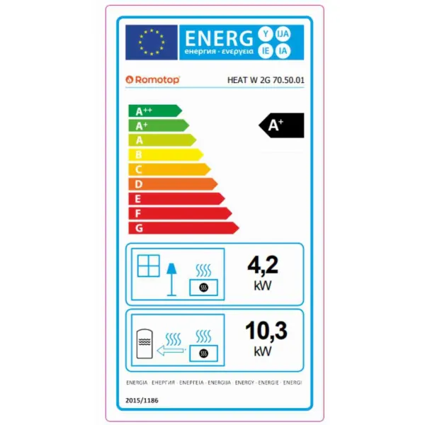 ROMOTOP HEAT W 2g 70.50.01 - krbová vložka s teplovodným výmenníkom HW2Z 01