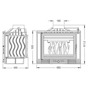 Uniflam - 700 ECO s klapkou
