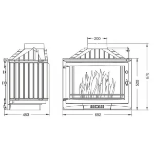 Uniflam - Selenic 700 ECO s klapkou