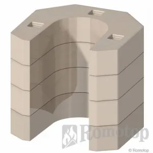 ROMOTOP EVORA 04 AKUM pieskovec - akumulačné krbové kachle