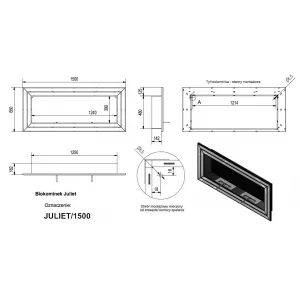 Kratki Juliet 1500x650mm - biorkb