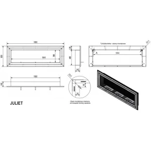 Kratki Juliet 1800x650mm - biorkb