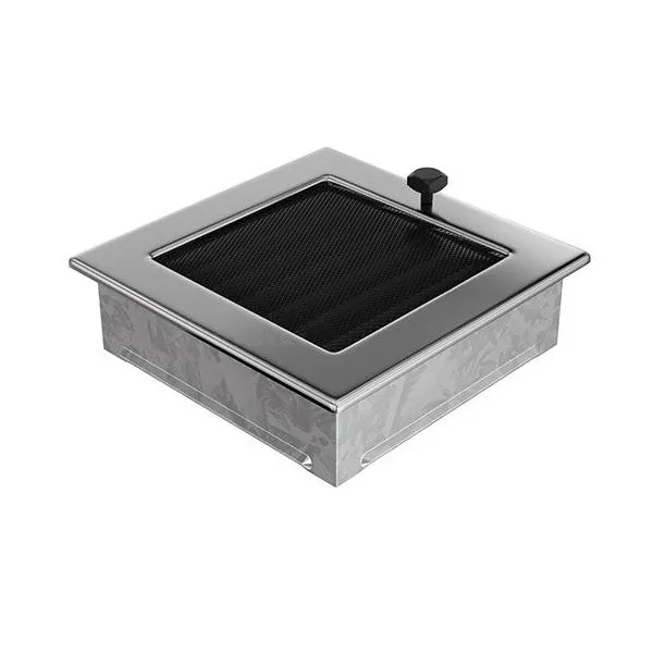 Kratki | Mriežka 17x17 chrómová so žalúziou