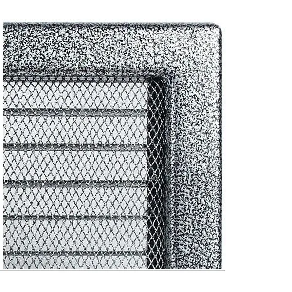 Kratki | Mriežka 17x30 čierno strieborna so žalúziou