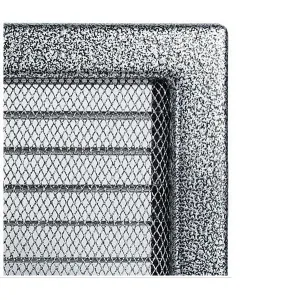 Kratki | Mriežka 17x30 čierno strieborna so žalúziou