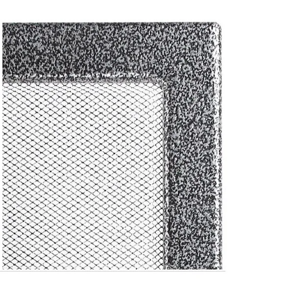 Kratki | Mriežka 17x37 čierno strieborna