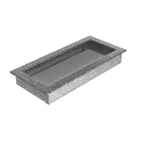 Kratki | Mriežka 17x37 čierno strieborna