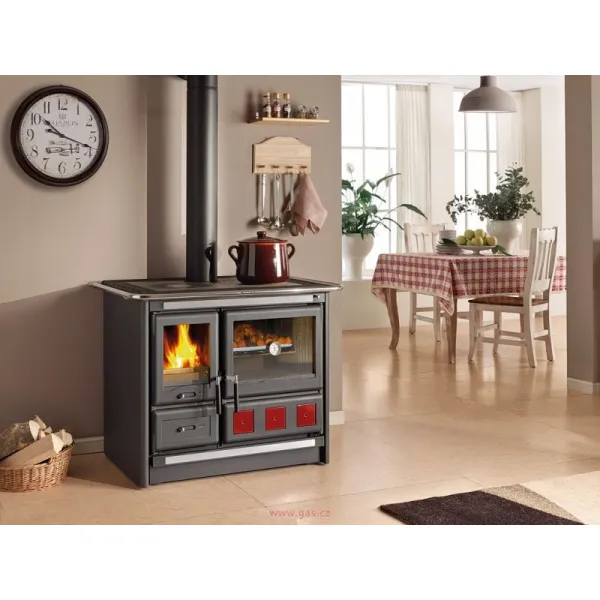 Sporák La Nordica - Rosa XXL čierny smalt 7,5 kW