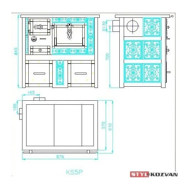 Sporák KZP - KS 5 P
