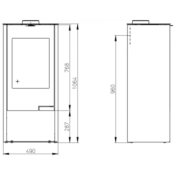 ROMOTOP TALA N06 plech - krbové kachle